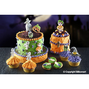 Forma na cukrovou hmotu SLK 1005 - Halloween, 175x90x20 mm | SILIKOMART, SLK1000 Halloween