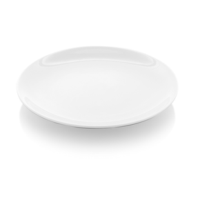 Talerz bez rantu z białej porcelany o średnicy 27 cm | FINE DINE, Bianco