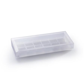 Opakowanie plastikowe do pralin i czekoladek - 210x100x23 mm, 12 wgłębień 32x27 mm - MSC202 | MARTELLATO, Packaging