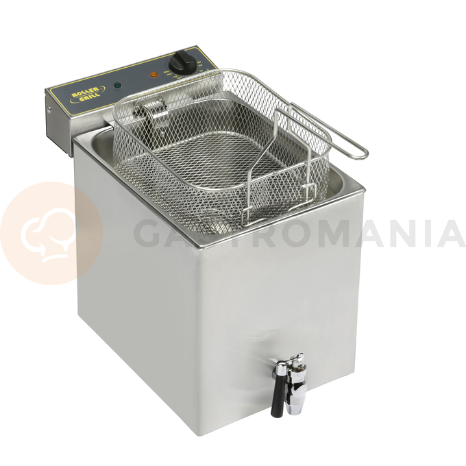 Frytownica nastawna z kranem 12 l, 6,4 kW | ROLLER GRILL, 777333