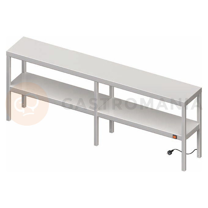 Nástavba dvoupatrová na stůl vyhřívaný 1700x400x700 mm |  STALGAST, 982234170