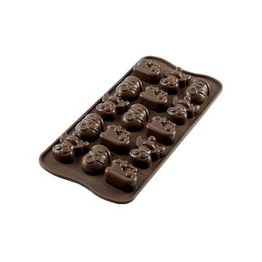 Forma na čokoládu a pralinky - zima, 33x27x15 mm, 116 ml - SCG23 Choco Winter | SILIKOMART, Easychoc