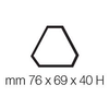 Sada: tác + 35 formiček na monoporce - 600x400 mm, 75 gr, trojúhelník, 76x69x40 mm | PAVONI, TTRS