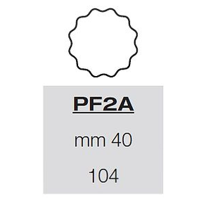 Šablona s formičkami na těsto - 104x rotunda 40 mm, 57,5x39 cm | PAVONI, PF2A