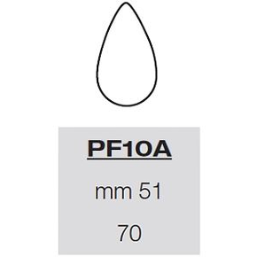 Šablona s formičkami na těsto - 70x vejce 51 mm, 57,5x39 cm | PAVONI, PF10A