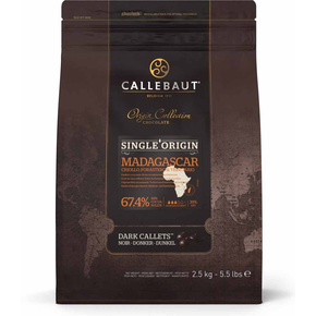 Kuwertura ciemna czekoladowa Madagascar 67,4% Callets&amp;#x2122; 2,5 kg torba | CALLEBAUT, CHD-Q67MAD-E4-U70