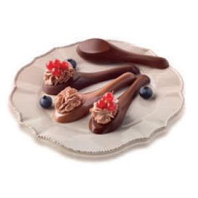 Forma na pralinky a čokoládky - lžičky, 8x 120x35x12 mm, 19 ml - SF142 My Chocolate Spoon | SILIKOMART, EasyChoc