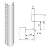 Vnější roh z nerezové oceli 1300 mm | DORA METAL, DM-3509.1