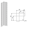 Vnitřní roh z nerezové oceli 2100 mm | DORA METAL, DM-3509.2