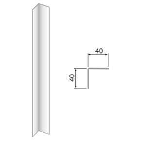 Vnitřní roh z nerezové oceli 1300 mm | DORA METAL, DM-3509.6