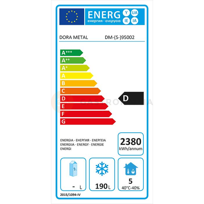 Stół mroźniczy z agregatem i drzwiami pełnymi 1325x700x850 mm | DORA METAL, DM-95002