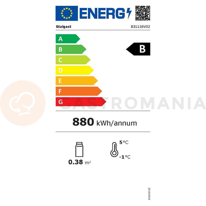 Chladící stůl prosklený, 2 dveřový, agregát na pravé straně, 228 l | STALGAST, 831126