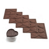 Zestaw do herbatników - litery w sercach, 64x63x5 mm - KIT COOKIE CHOC ABC | SILIKOMART, EasyChoc