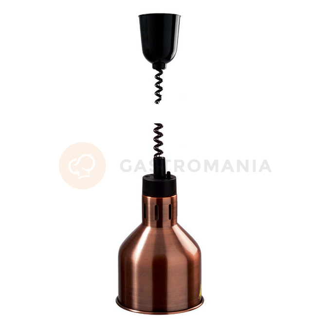 Infra lampa závěsná, měď Ø 180 mm | GASTRO-TIP, 7230375