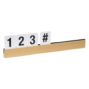 Dřevěné kolejnice na písmena | CONTACTO, 7636/100