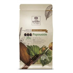 Czekolada mleczna - kuwertura Papouasie Origine 36%, 2,5 kg torba | CACAO BARRY, CHM-Q35PAP-E4-U70