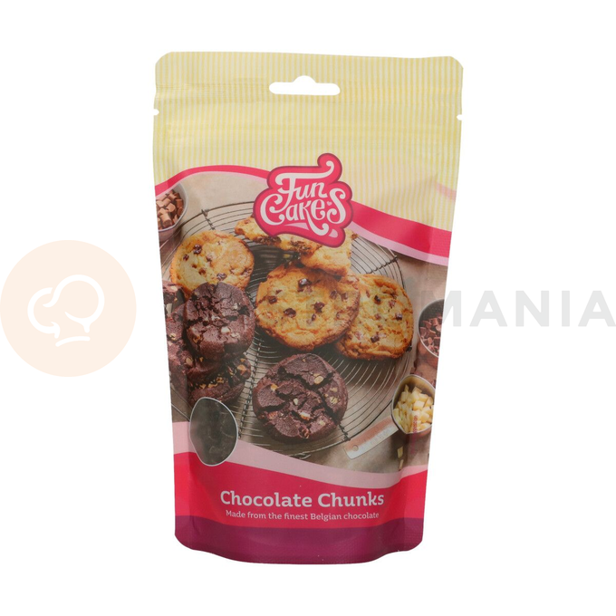 Kawałki ciemnej czekolady do pieczenia 350 g | FUNCAKES, F30135